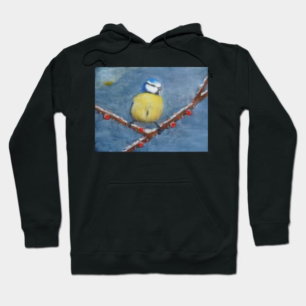 Blue Tit Hoodie by AlexaZari